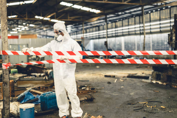 Professional Biohazard technician working in Utica, NY